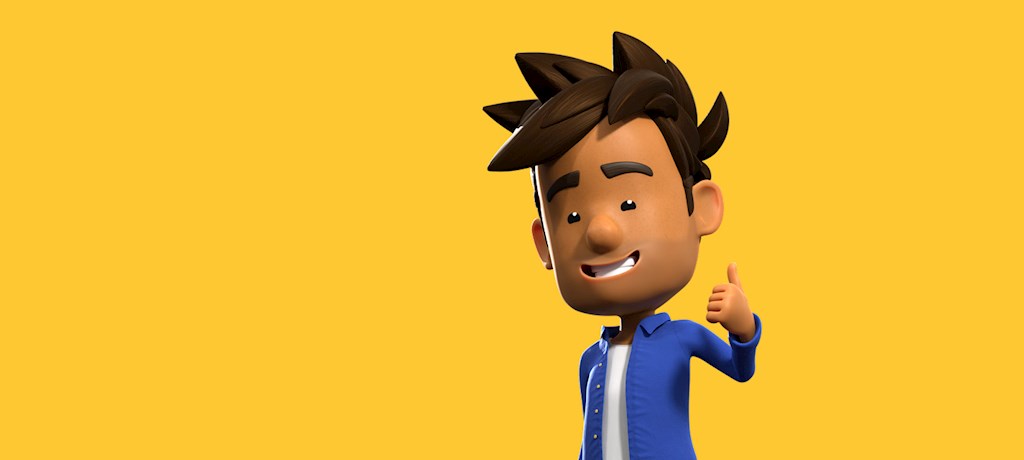 Oscar doet zijn duim omhoog